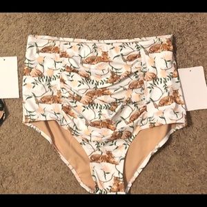 Kortni Jeane large ruched 2.0 tiger bottoms